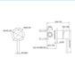 Single Round Shower Bath Mixer Tap - WATERMARK Approved Bathroom Fixture