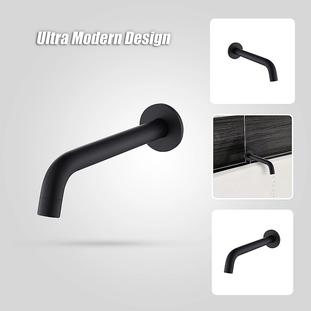 Bath Spout 220mm - Matte Black Finish