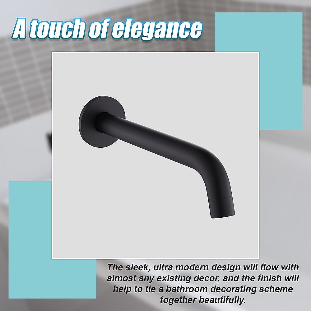 220mm Bath Spout in Matte Black Finish