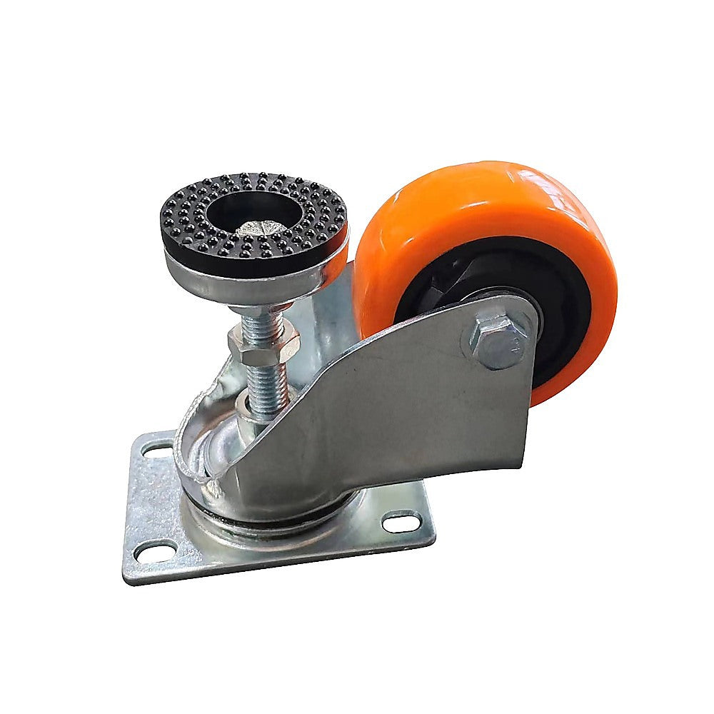Leveling Casters Swivel Wheels - Set of 4 - 360kg Total Load Capacity
