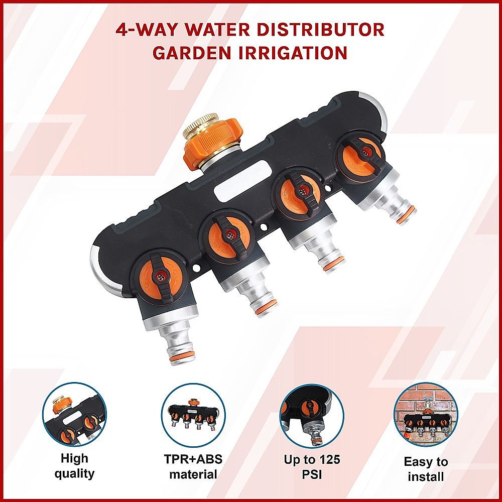 4-Way Water Distributor - Garden Irrigation System