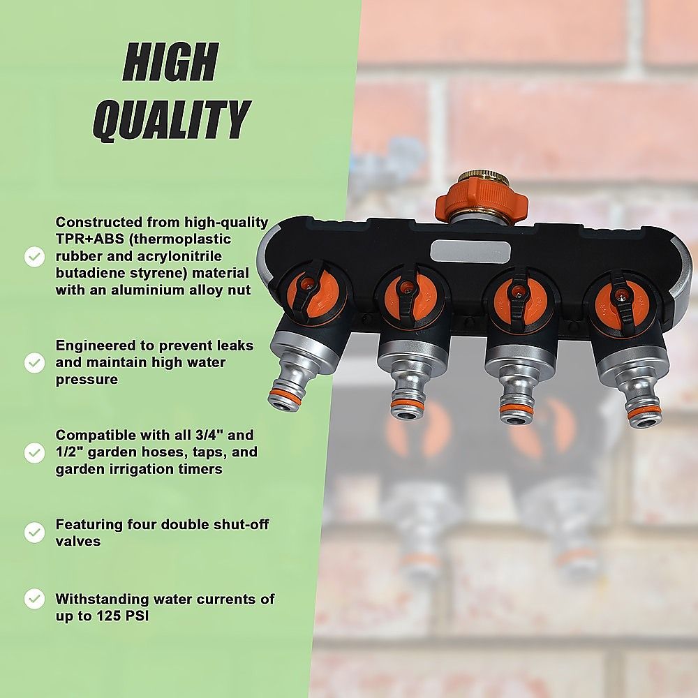 4-Way Water Distributor - Garden Irrigation System