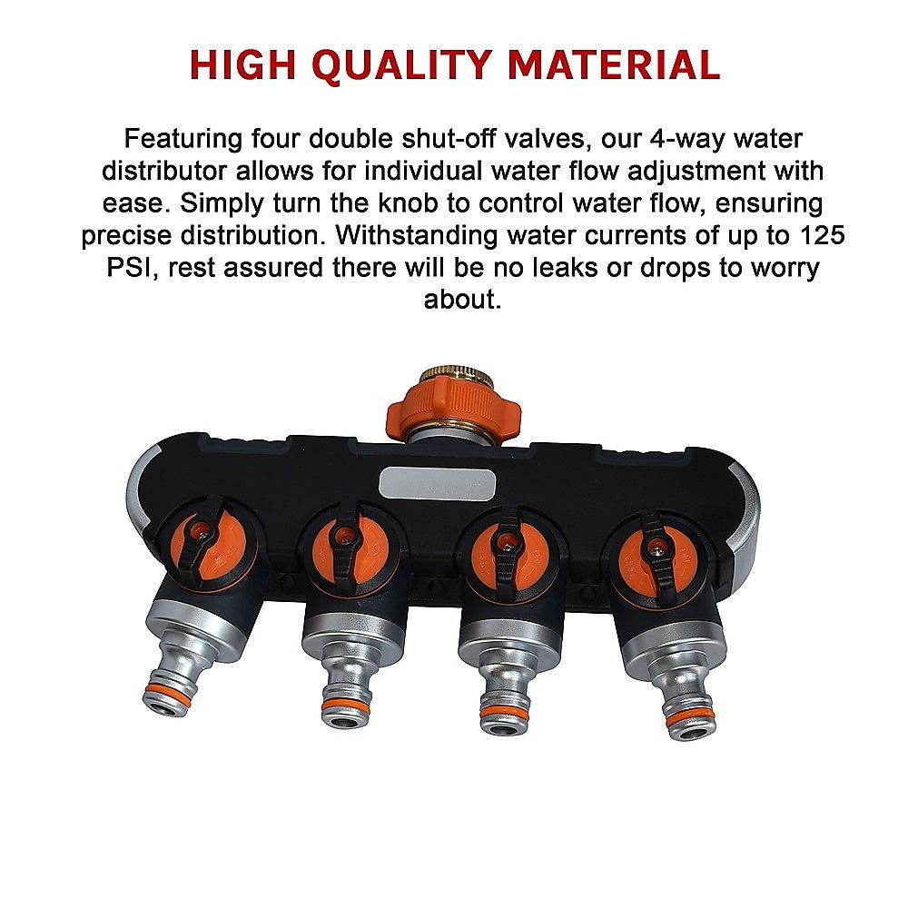 4-Way Water Distributor - Garden Irrigation System