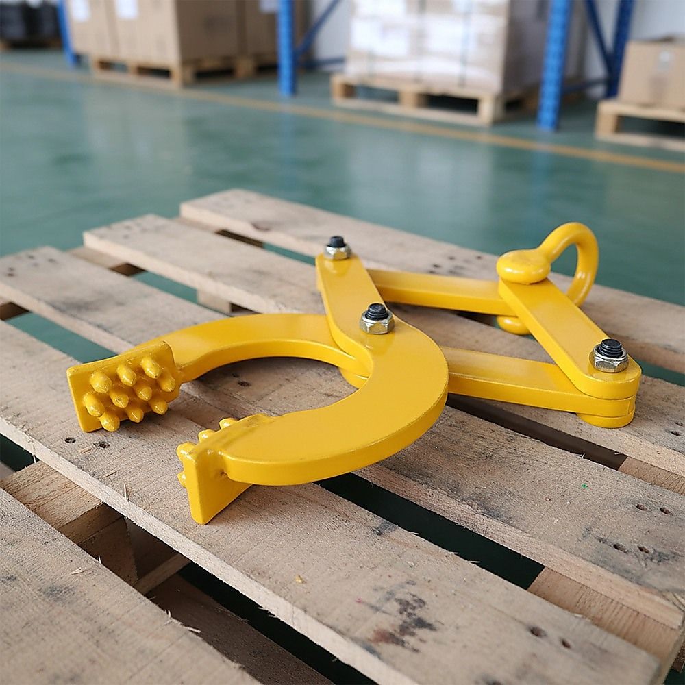 Steel Single Scissor Pallet Puller Clamp - 1 Ton Capacity Pallet Grabber