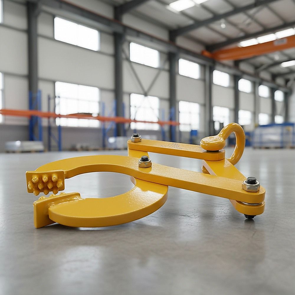 Steel Single Scissor Pallet Puller Clamp - 1 Ton Capacity Pallet Grabber