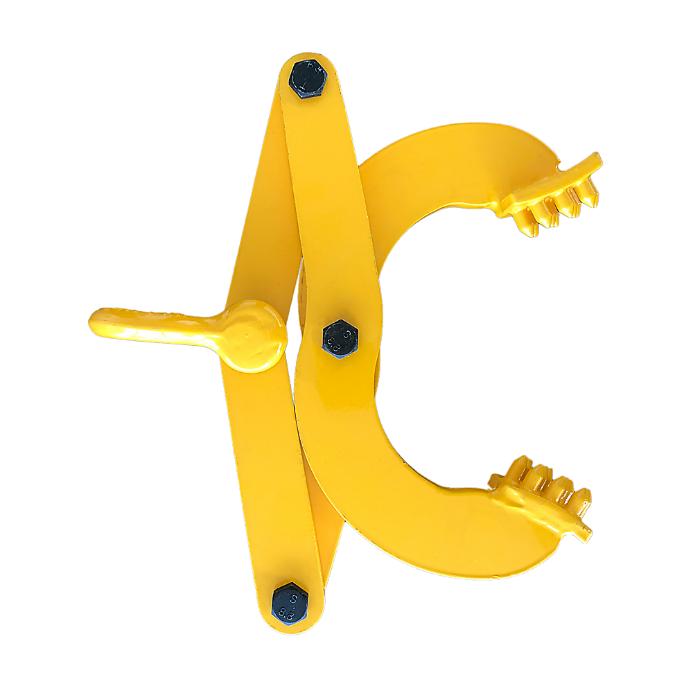 Steel Single Scissor Pallet Puller Clamp - 1 Ton Capacity Pallet Grabber