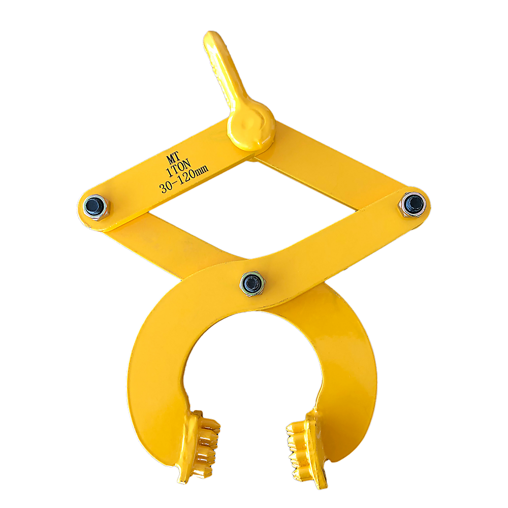 Steel Single Scissor Pallet Puller Clamp - 1 Ton Capacity Pallet Grabber