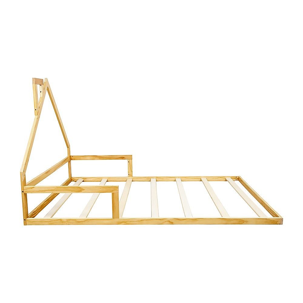 Pine Wood Floor Bed House Frame - Kids & Toddlers
