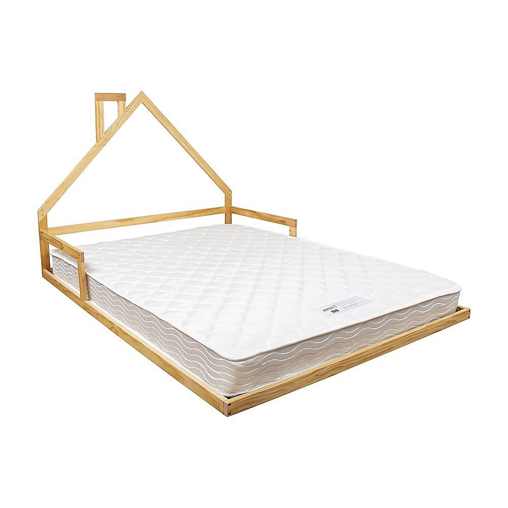 Pine Wood Floor Bed House Frame - Kids & Toddlers