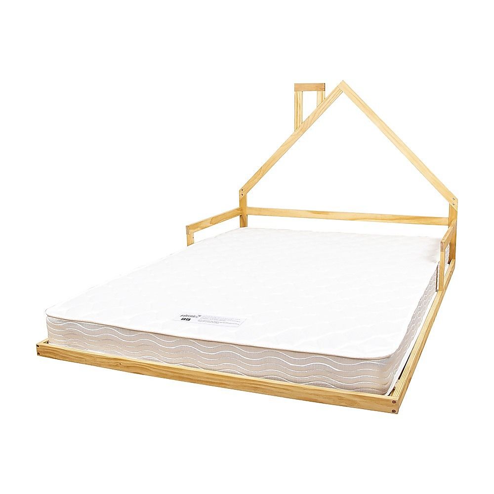 Pine Wood Floor Bed House Frame - Kids & Toddlers