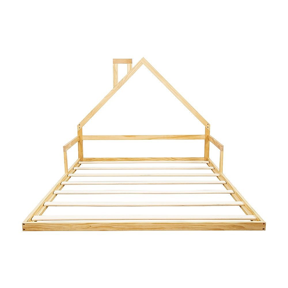 Pine Wood Floor Bed House Frame - Kids & Toddlers