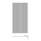 120cm Reeded Glass Shower Screen with Gold Wall Channel and Floor Channel