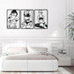 3pc Modern Metal Wall Art Decor Abstract Minimalist Decoration