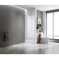 100x200cm Glass Shower Screen with Chrome Wall U-Brackets