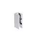 100x200cm Glass Shower Screen with Chrome Wall U-Brackets