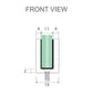 100x200cm Glass Shower Screen with Chrome Wall U-Brackets