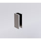 100x200cm Glass Shower Screen with Gunmetal Wall & Floor U Brackets
