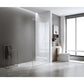 100x200cm Glass Shower Screen with Chrome Wall Channel