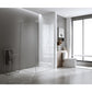 100x200cm Glass Shower Screen with Chrome Wall Channel