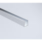 100x200cm Glass Shower Screen with Chrome Wall & Floor Channel
