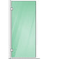 100x200cm Glass Shower Screen with White Wall & Floor Channel