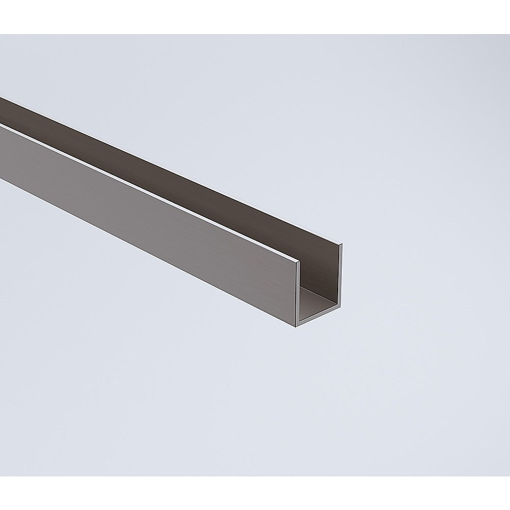 100x200cm Glass Shower Screen with Gunmetal Wall Channel