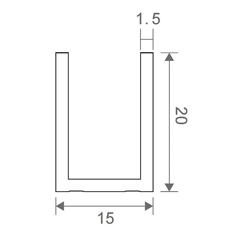 100x200cm Glass Shower Screen with Gunmetal Wall & Floor Channel