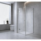 Glass Shower Screen 120cm Floor Channel in Gunmetal