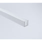 Glass Shower Screen 120cm Floor Channel in White