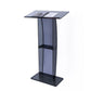 120cm Acrylic Podium Stand Black