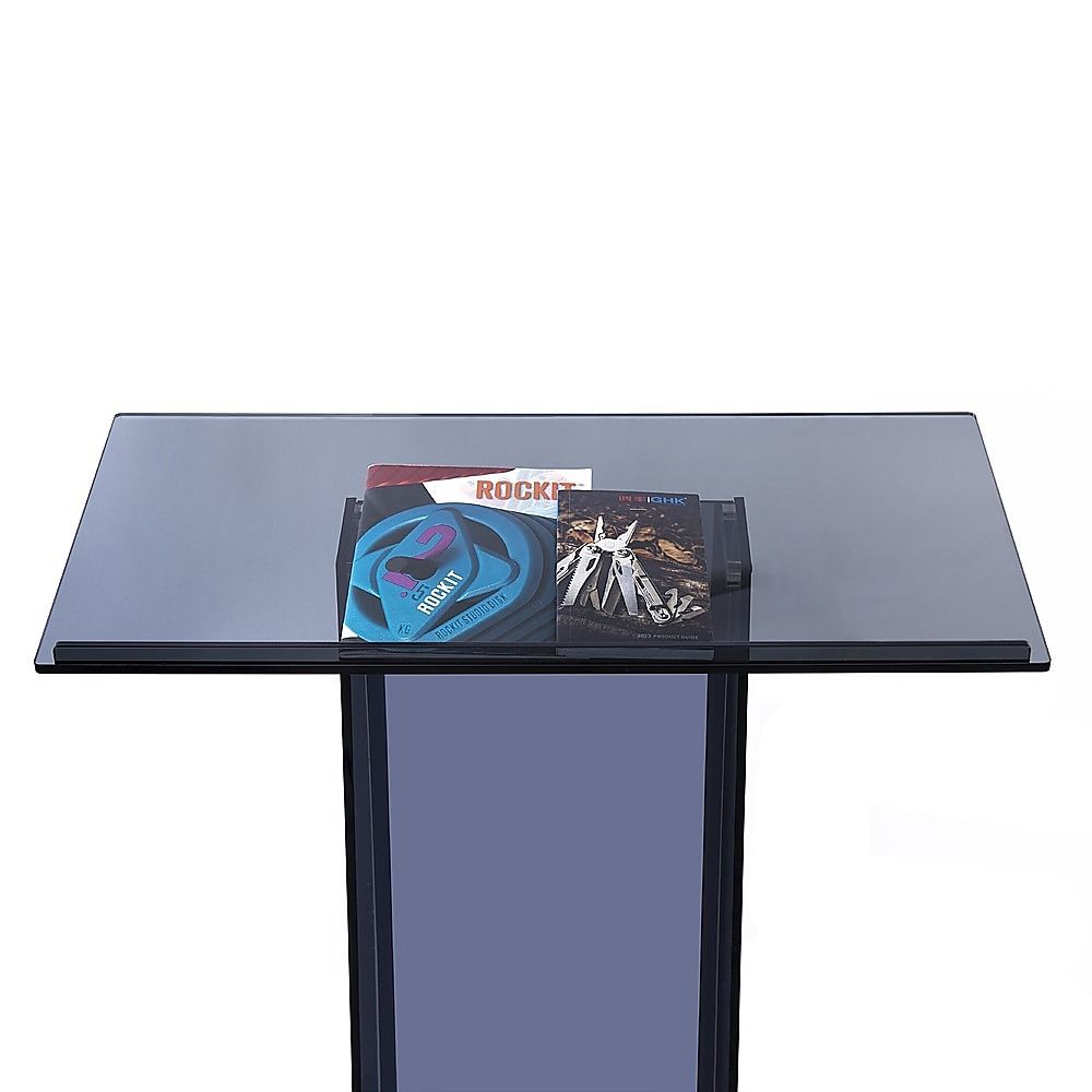 120cm Acrylic Podium Stand Black