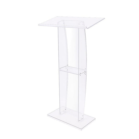 120cm Acrylic Podium Stand Transparent