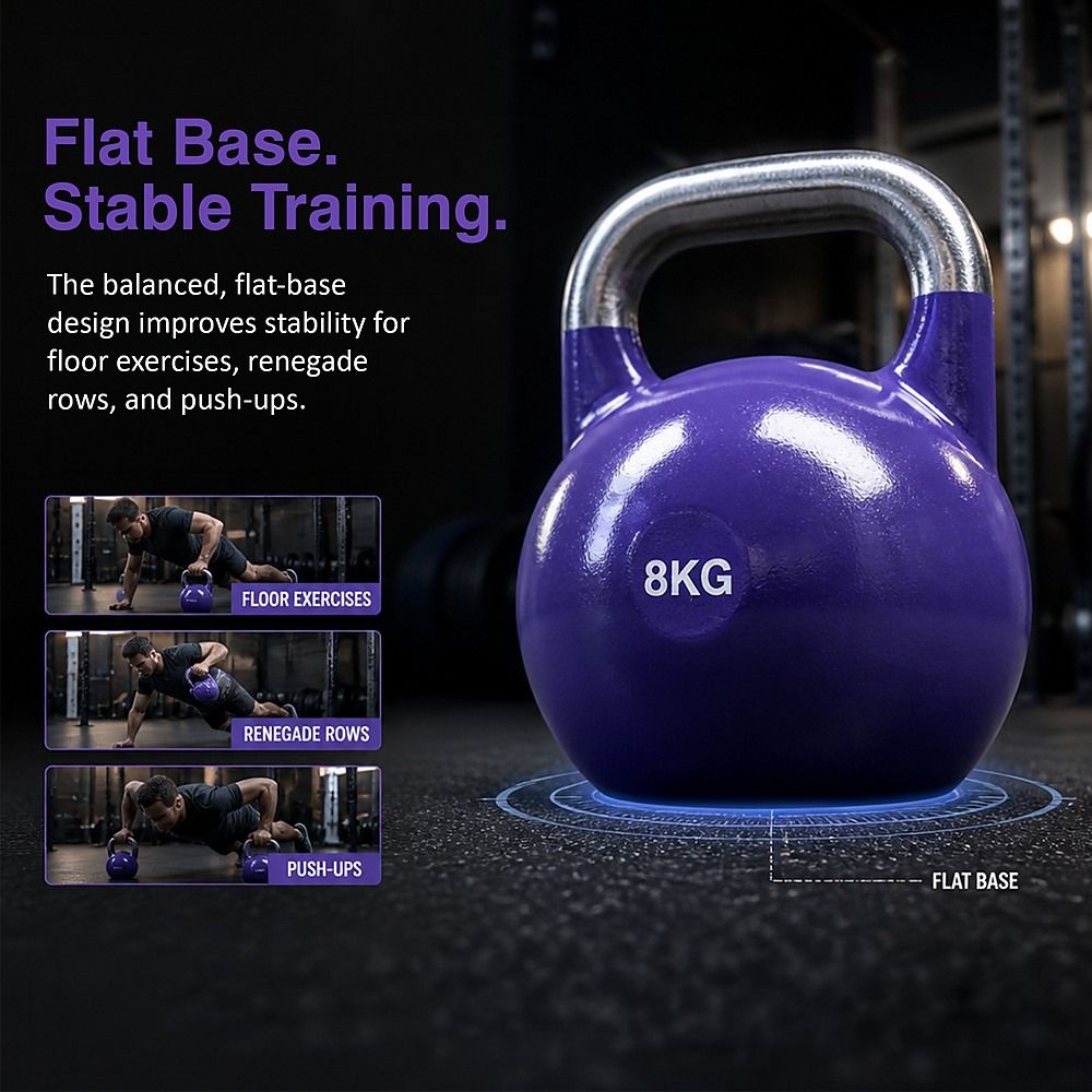 8kg Pro-Grade Steel KettleBell