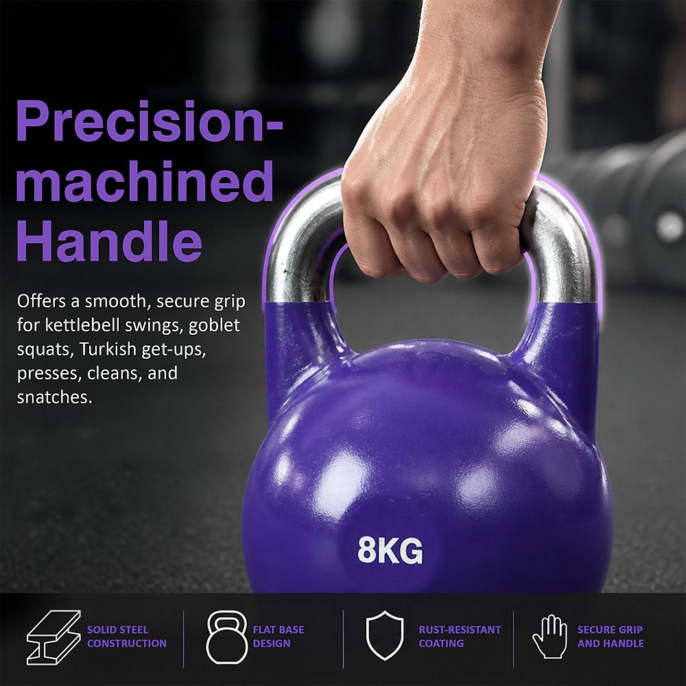 8kg Pro-Grade Steel KettleBell