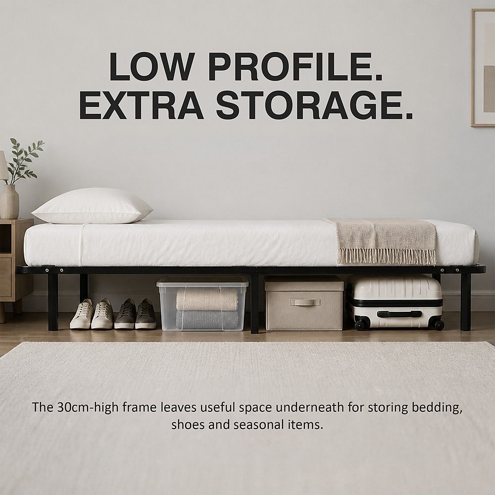 King Single Metal Bed Frame