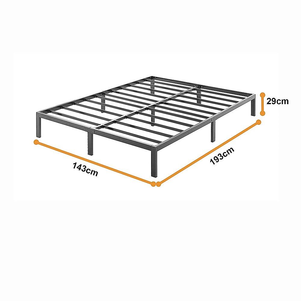 Double Full Metal Bed Frame Base – Sturdy Steel Bed Base for Australian Mattress