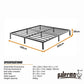 King Full Metal Bed Frame Base – Sturdy Steel Bed Base for Australian Mattress