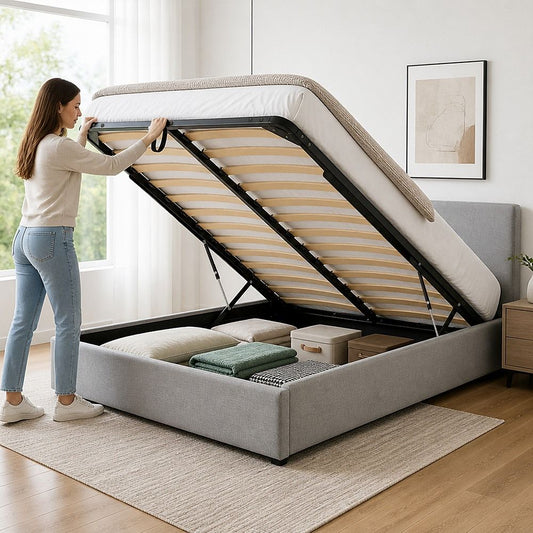 Double Gas Lift Bed Mechanism with Frame – Storage Platform & Sofa Bed Kit