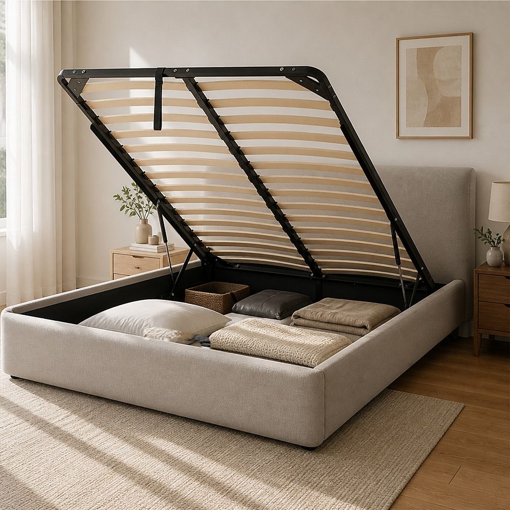 Double Gas Lift Bed Mechanism with Frame – Storage Platform & Sofa Bed Kit