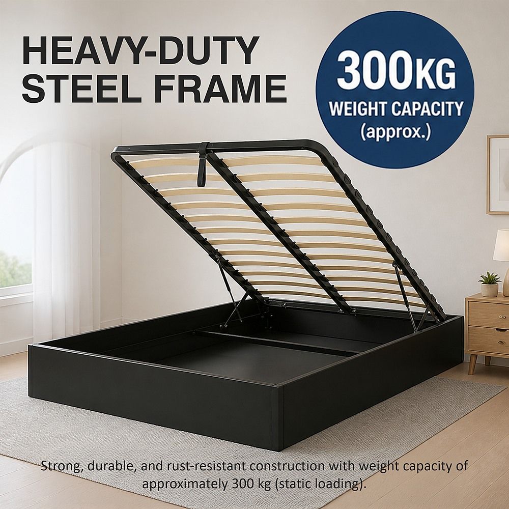 Double Gas Lift Bed Mechanism with Frame – Storage Platform & Sofa Bed Kit