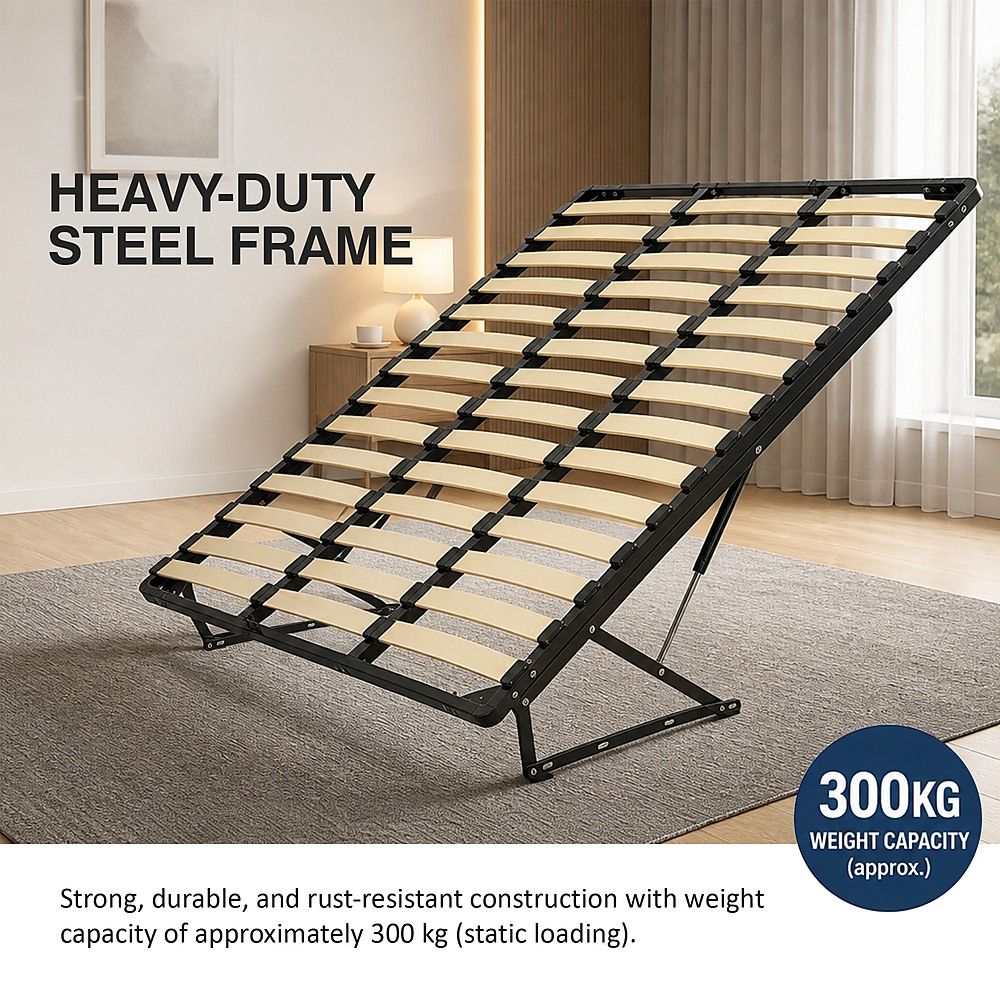 King Gas Lift Bed Mechanism with Frame – Storage Platform & Sofa Bed Kit