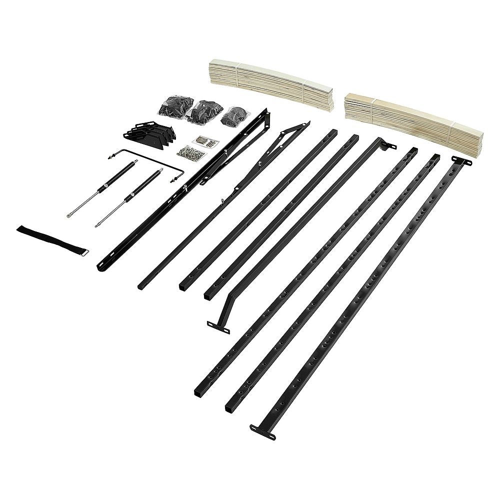 Queen Gas Lift Bed Mechanism with Frame – Storage Platform & Sofa Bed Kit