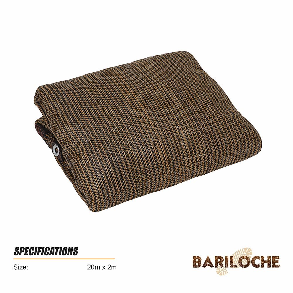 Fence Privacy Screen – 20mx2m Coffee HDPE Mesh Windscreen