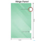 120x70cm Corner Frameless Shower Screen – White Wall & Floor U Brackets with SS Hinges for Contemporary Bathrooms