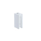 120x70cm Corner Frameless Shower Screen – White Wall & Floor U Brackets with SS Hinges for Contemporary Bathrooms