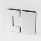 120x70cm Corner Frameless Shower Screen – White Wall & Floor U Brackets with SS Hinges for Contemporary Bathrooms