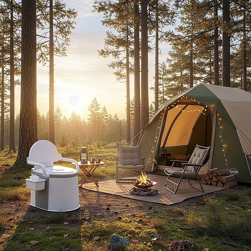19L Camping Portable Toilet Travel Outdoor/Indoor Commode Potty