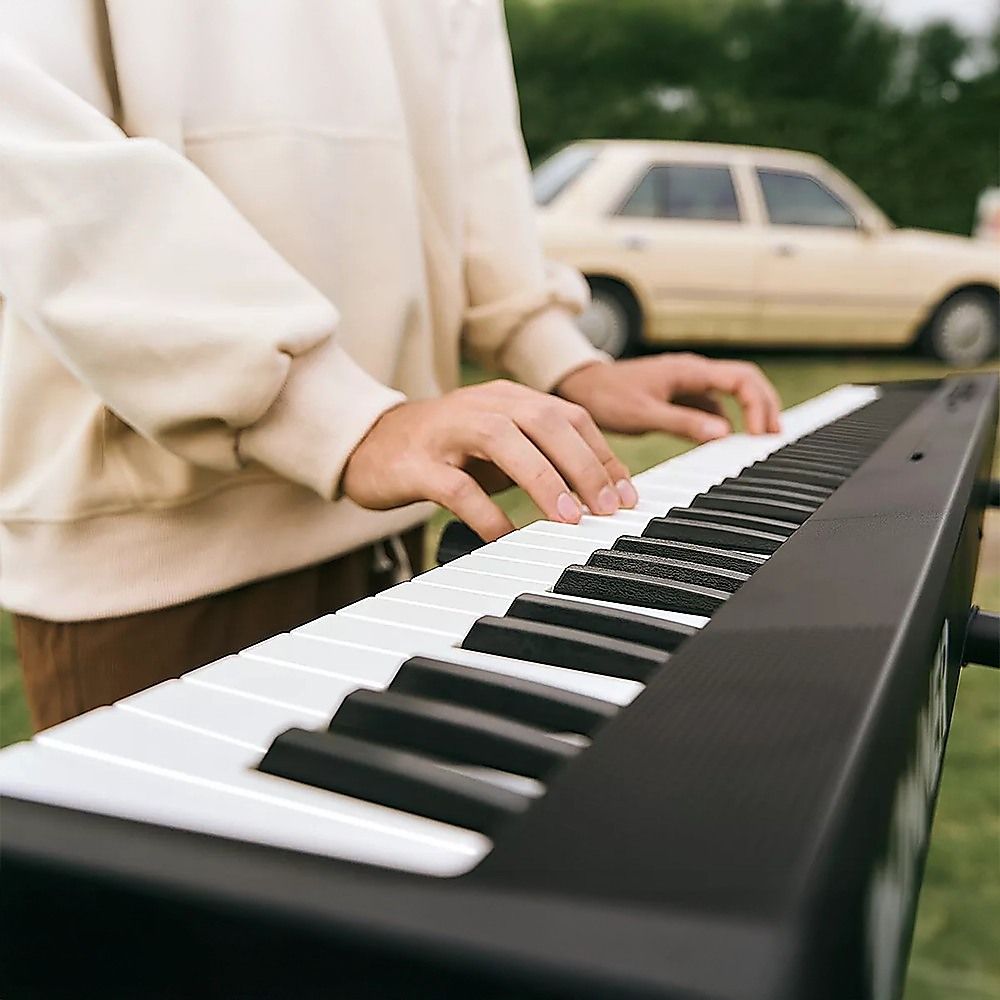 Folding Digital Piano 88 Key Velocity-Sensitive + Carry Case Pedal