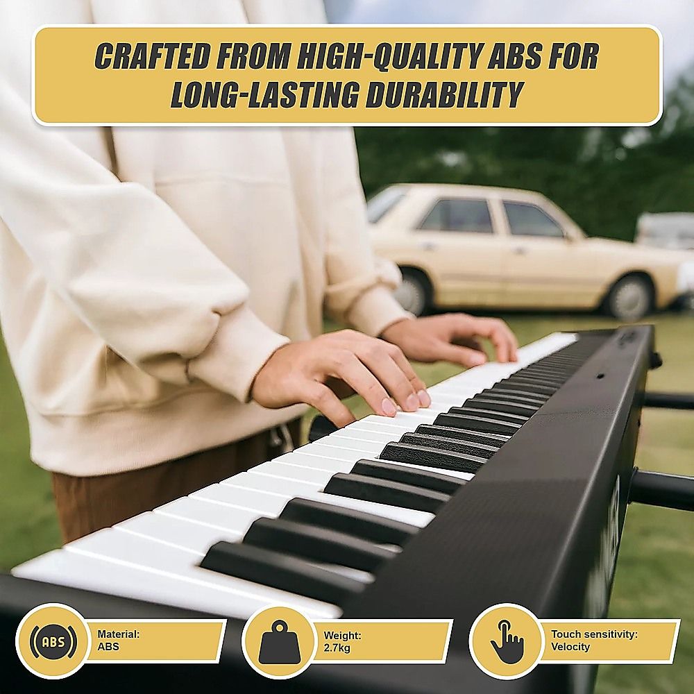 Folding Digital Piano 88 Key Velocity-Sensitive + Carry Case Pedal