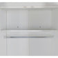 3 Door White Gloss Wardrobe – Black Handles, Hanging Rail & Shelves